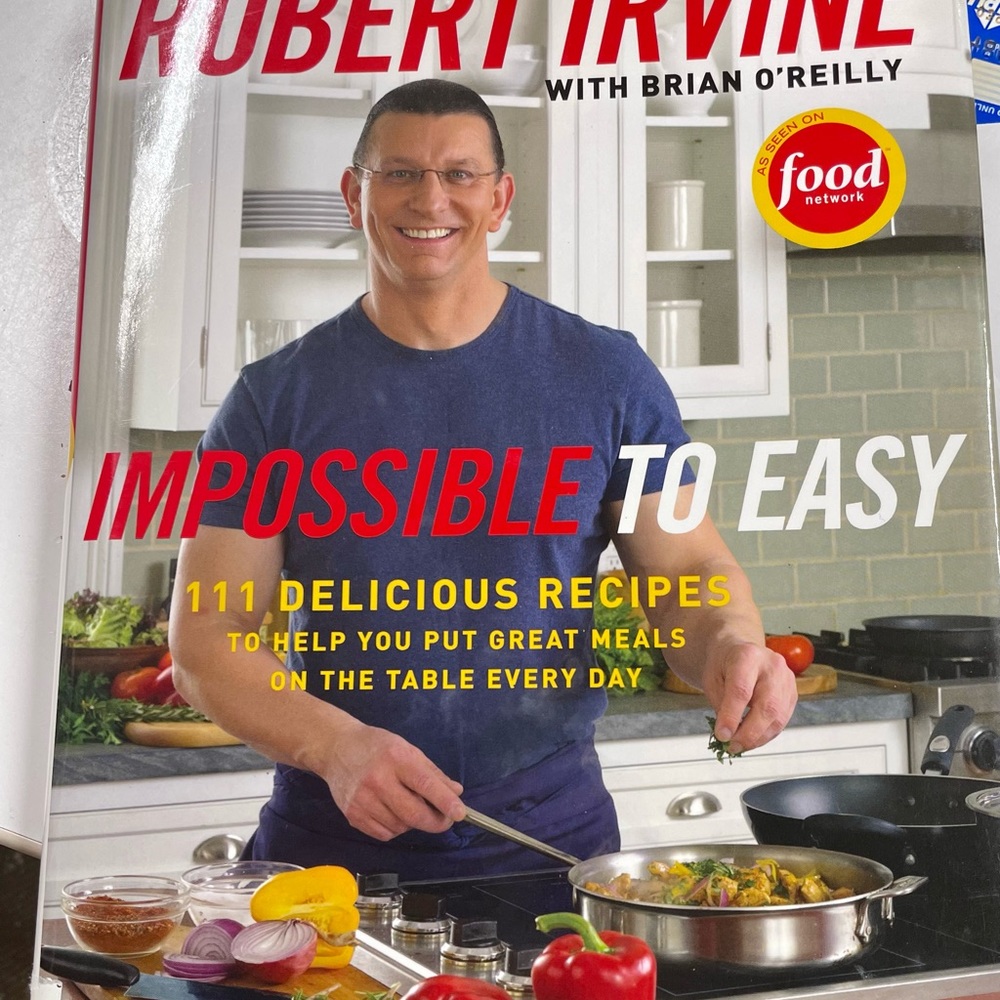 SIGNED ROBERT IRVINE COOKBOOK BY FOOD NETWORK